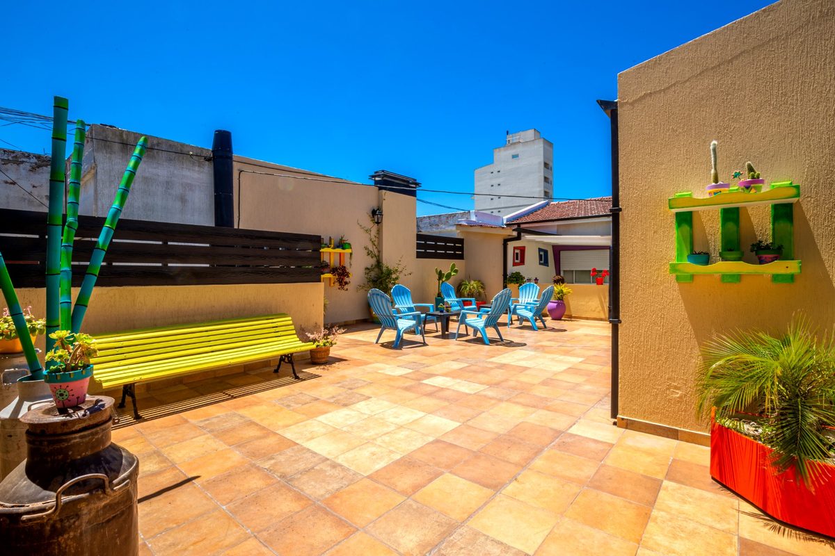 La terraza, con rincones para todos